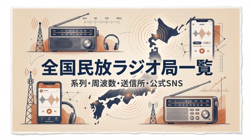 全国民放ラジオ一覧