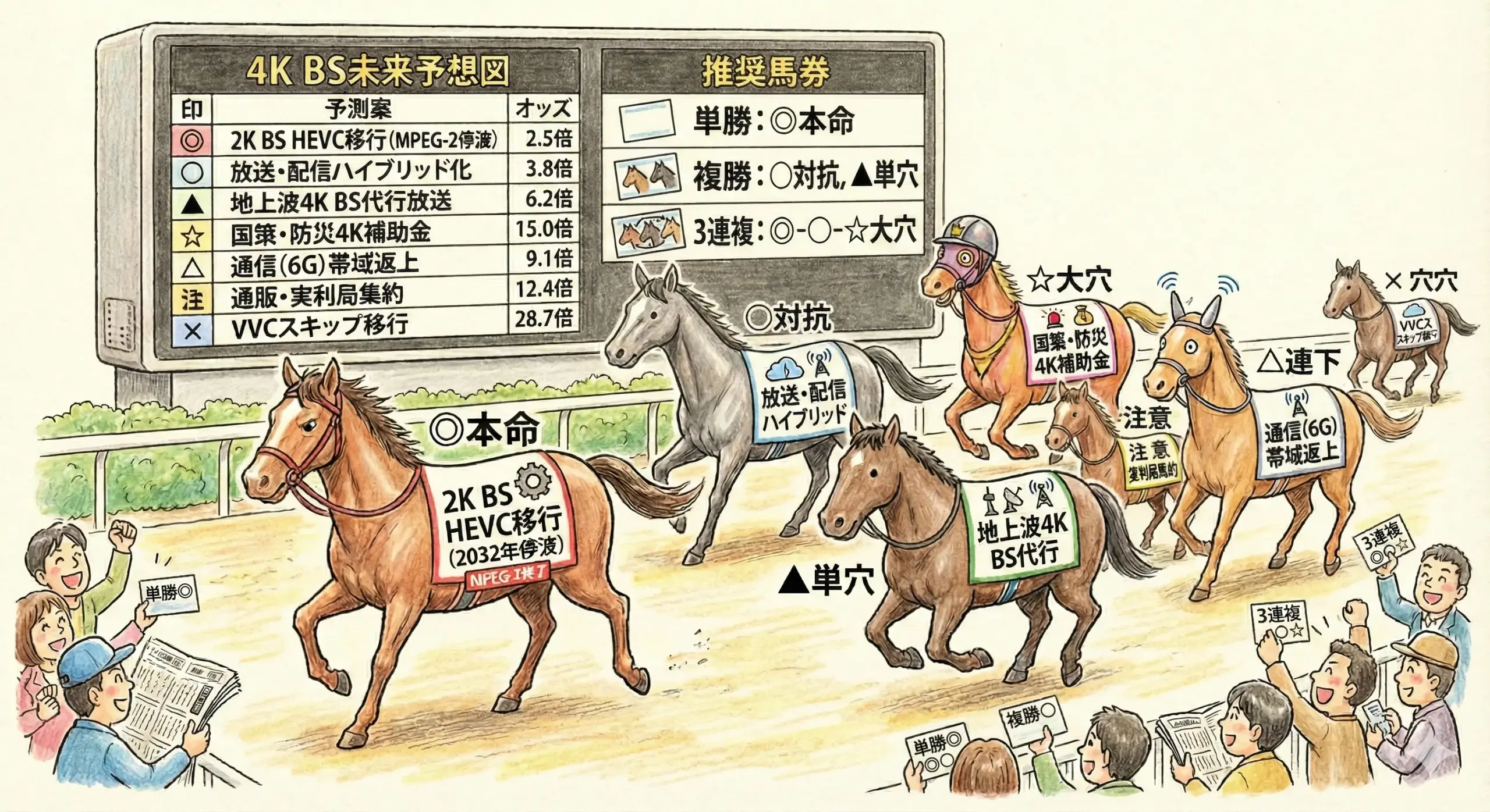 4KBS放送の予測レース