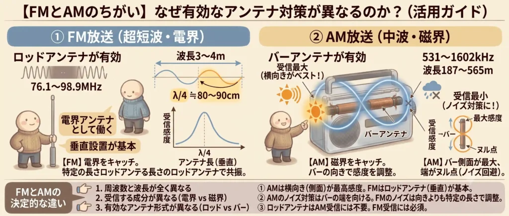 対策の違い